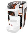 Decal Style Vinyl Skin compatible with Keurig K10 / K15 Mini Plus Coffee Makers Baja 0003 Burnt Orange (KEURIG NOT INCLUDED)