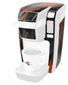 Decal Style Vinyl Skin compatible with Keurig K10 / K15 Mini Plus Coffee Makers Baja 0014 Burnt Orange (KEURIG NOT INCLUDED)