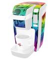 Decal Style Vinyl Skin compatible with Keurig K10 / K15 Mini Plus Coffee Makers Cute Rainbow Monsters (KEURIG NOT INCLUDED)