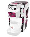 Decal Style Vinyl Skin compatible with Keurig K10 / K15 Mini Plus Coffee Makers Girly Skull Bones (KEURIG NOT INCLUDED)