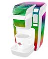 Decal Style Vinyl Skin compatible with Keurig K10 / K15 Mini Plus Coffee Makers Rainbow Butterflies (KEURIG NOT INCLUDED)