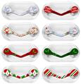 Holiday Christmas 01 - 8 Decal Style Skin Accessory Set fits ReadeREST Clip (READEREST NOT INCLUDED)