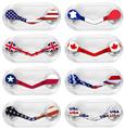 Patriotic 01 - 8 Decal Style Skin Accessory Set fits ReadeREST Clip (READEREST NOT INCLUDED)