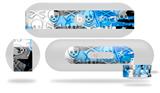 Decal Style Wrap Skin fits Beats Pill Plus Checker Skull Splatter Blue (BEATS PILL NOT INCLUDED)