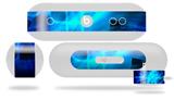 Decal Style Wrap Skin fits Beats Pill Plus Cubic Shards Blue (BEATS PILL NOT INCLUDED)