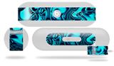 Decal Style Wrap Skin compatible with Beats Pill Plus Liquid Metal Chrome Neon Blue (BEATS PILL NOT INCLUDED)