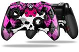 Pink Diamond Skull - Decal Style Skin fits Microsoft XBOX One ELITE Wireless Controller