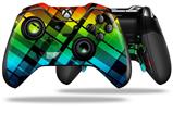 Rainbow Plaid - Decal Style Skin fits Microsoft XBOX One ELITE Wireless Controller