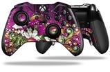 Grungy Flower Bouquet - Decal Style Skin fits Microsoft XBOX One ELITE Wireless Controller