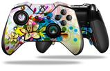 Floral Splash - Decal Style Skin fits Microsoft XBOX One ELITE Wireless Controller