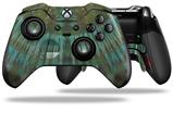 Tie Dye Turquoise Stripes - Decal Style Skin fits Microsoft XBOX One ELITE Wireless Controller