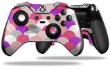 Brushed Circles Pink - Decal Style Skin fits Microsoft XBOX One ELITE Wireless Controller
