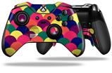 Brushed Cirlces Multi Dark - Decal Style Skin fits Microsoft XBOX One ELITE Wireless Controller