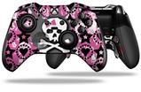 Pink Bow Skull - Decal Style Skin fits Microsoft XBOX One ELITE Wireless Controller