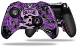 Purple Girly Skull - Decal Style Skin fits Microsoft XBOX One ELITE Wireless Controller