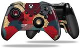 Flowers Pattern 04 - Decal Style Skin fits Microsoft XBOX One ELITE Wireless Controller
