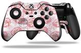 Flowers Pattern Roses 13 - Decal Style Skin fits Microsoft XBOX One ELITE Wireless Controller
