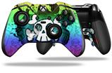 Cartoon Skull Rainbow - Decal Style Skin fits Microsoft XBOX One ELITE Wireless Controller