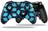 Abstract Floral Blue - Decal Style Skin fits Microsoft XBOX One ELITE Wireless Controller