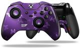 Bokeh Butterflies Purple - Decal Style Skin fits Microsoft XBOX One ELITE Wireless Controller