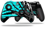 Baja 0040 Neon Teal - Decal Style Skin fits Microsoft XBOX One ELITE Wireless Controller