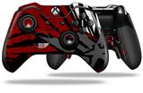 Baja 0040 Red Dark - Decal Style Skin fits Microsoft XBOX One ELITE Wireless Controller