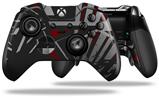 Baja 0023 Red Dark - Decal Style Skin fits Microsoft XBOX One ELITE Wireless Controller