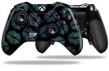 Blue Green And Black Lips - Decal Style Skin fits Microsoft XBOX One ELITE Wireless Controller