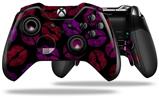 Red Pink And Black Lips - Decal Style Skin fits Microsoft XBOX One ELITE Wireless Controller