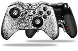 Folder Doodles White - Decal Style Skin fits Microsoft XBOX One ELITE Wireless Controller