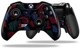 Floating Coral Black - Decal Style Skin fits Microsoft XBOX One ELITE Wireless Controller