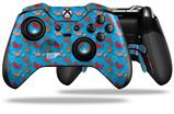 Crabs and Shells Blue Medium - Decal Style Skin fits Microsoft XBOX One ELITE Wireless Controller