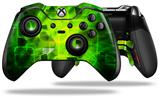 Cubic Shards Green - Decal Style Skin fits Microsoft XBOX One ELITE Wireless Controller