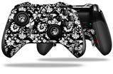 Black and White Flower - Decal Style Skin fits Microsoft XBOX One ELITE Wireless Controller