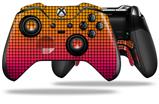 Faded Dots Hot Pink Orange - Decal Style Skin fits Microsoft XBOX One ELITE Wireless Controller