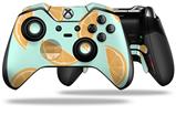 Decal Skin compatible with Microsoft XBOX One ELITE Wireless ControllerOranges Blue