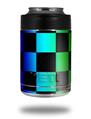 Skin Decal Wrap for Yeti Colster, Ozark Trail and RTIC Can Coolers - Rainbow Checkerboard (COOLER NOT INCLUDED)