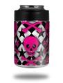 Skin Decal Wrap for Yeti Colster, Ozark Trail and RTIC Can Coolers - Pink Skulls and Stars (COOLER NOT INCLUDED)