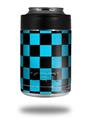 Skin Decal Wrap for Yeti Colster, Ozark Trail and RTIC Can Coolers - Checkers Blue (COOLER NOT INCLUDED)