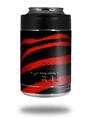 Skin Decal Wrap for Yeti Colster, Ozark Trail and RTIC Can Coolers - Zebra Red (COOLER NOT INCLUDED)