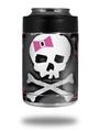 Skin Decal Wrap for Yeti Colster, Ozark Trail and RTIC Can Coolers - Pink Bow Skull (COOLER NOT INCLUDED)