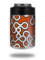 Skin Decal Wrap for Yeti Colster, Ozark Trail and RTIC Can Coolers - Locknodes 03 Burnt Orange (COOLER NOT INCLUDED)