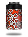 Skin Decal Wrap for Yeti Colster, Ozark Trail and RTIC Can Coolers - Locknodes 03 Red (COOLER NOT INCLUDED)