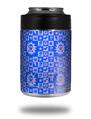 Skin Decal Wrap for Yeti Colster, Ozark Trail and RTIC Can Coolers - Gothic Punk Pattern Blue (COOLER NOT INCLUDED)