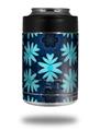 Skin Decal Wrap for Yeti Colster, Ozark Trail and RTIC Can Coolers - Abstract Floral Blue (COOLER NOT INCLUDED)