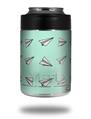 Skin Decal Wrap for Yeti Colster, Ozark Trail and RTIC Can Coolers - Paper Planes Mint (COOLER NOT INCLUDED)