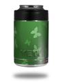 Skin Decal Wrap for Yeti Colster, Ozark Trail and RTIC Can Coolers - Bokeh Butterflies Green (COOLER NOT INCLUDED)
