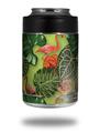 Skin Decal Wrap for Yeti Colster, Ozark Trail and RTIC Can Coolers - Famingos and Flowers Sage Green (COOLER NOT INCLUDED)