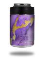 Skin Decal Wrap for Yeti Colster, Ozark Trail and RTIC Can Coolers - Purple and Gold Gilded Marble (COOLER NOT INCLUDED)