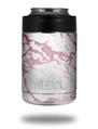 Skin Decal Wrap for Yeti Colster, Ozark Trail and RTIC Can Coolers - Pink and White Gilded Marble (COOLER NOT INCLUDED)